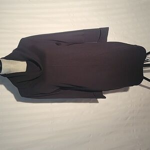 Vince Camuto Woman's Black Cowell Neck Sweater Dress, Size: L